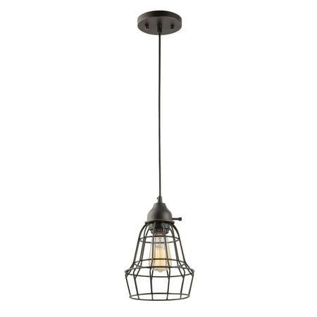 Rusticware Oil Rubbed Bronze - Globe Electric Elior 1-Light Oil Rubbed Bronze Pendant, 64172