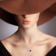 thumbnail image 5 of YYKihy Simple Fashion Festival Sun Pendant Necklace Jewelry Gift December Birthday Necklace Gift - January, 5 of 8