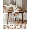 thumbnail image 6 of Table Runners 72 Inches Long Dress Scarves, Fall Farmhouse Kitchen/Dining Table Runner, Coffee Tablerunners, Orange Yellow Thanksgiving Maple Leaf Gnomes Pumpkin 13x72 Inch, 6 of 7