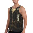 thumbnail image 2 of Salouo Western Desert Skull Cowboy for Men's Tank Tops,Sleeveless Muscle Shirts for Men Quick Dry Workout Tank Top Gym Muscle Tee Fitness Bodybuilding Sleeveless T Shirt-3X-Large, 2 of 7