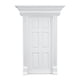 thumbnail image 1 of 1:12 casa de muñecas puerta de madera exquisito modelo de muebles de puerta en miniatura juguete para juego de imitación blanco, 1 of 9