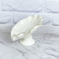 Bathroom Decorative Soap Holder Countertop Ceramic Soap Tray Wear-resistant Soap Draining Dish