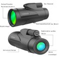 thumbnail image 2 of Telescopio monocular HD 12x56 para adultos con soporte para teléfono inteligente y trípode mejorado, monocular BAK4 con prisma impermeable para teléfono celular para senderismo, observación, 2 of 5