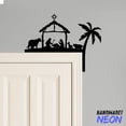 thumbnail image 3 of Handmadetneonsign Nativity Scene Door Corner Sign, Merry Christmas Metal Door Topper, Home Decor 046638, 3 of 3