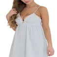 thumbnail image 4 of Robe Mini Sans Manches à Volants Bretelles Spaghetti Col en V Profond Robe Courte Dos Nu Sexy Robe Débardeur, 4 of 6