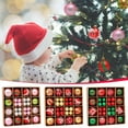 thumbnail image 1 of Fiudx Adornos Navideños, Caja de Regalo de Bolas de Plástico Irrompibles, Juego de Decoración Infantil Seguro, Mesa de Calcetines a Juego, Guirnalda para Árbol, Comercial para Fiestas En Casa, Paquet, 1 of 7