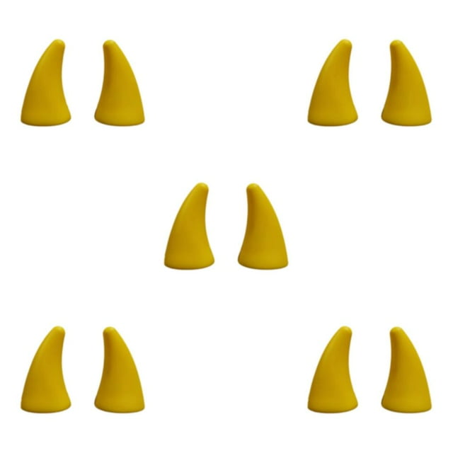mmirethe 2x Waterproof And Stylish Car Sticker Easy To Install And Interesting Devil Horn yellow 5Set
