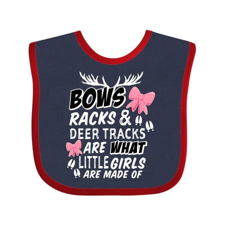 

Inktastic Hunting Season Bows Racks & Deer Gift Baby Girl Bib