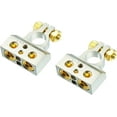 thumbnail image 2 of 6 American Terminal ABTC300PN 0/2/4/6/8 AWG Single Positive & Negative Power Battery Terminal Connectors Chrome, 2 of 9