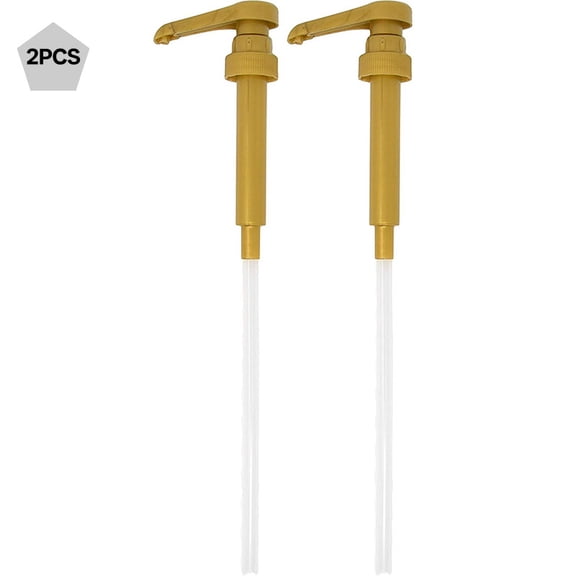 ACDANC Coffee Syrup Pump Dispenser,Syrup Pump for 750ml/25.4 oz Syrup Bottle,Gold Pumps for Coffee Syrup Bottle (Gold)