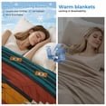 thumbnail image 2 of Aztec Southwest Cooling Blanket, Lightweight Breathable Summer Throw Blanket with Double Sided Cold Effect, Vintage Geometric Farmhouse Art Picnic Beach Blankets Bed Sheet for Hot Sleepers 60"x80", 2 of 8