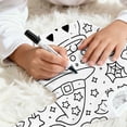thumbnail image 5 of Afdoent Girls Pajamas Set Girls Halloween Print Hand Drawn Long Sleeve Pajama Loungewear Two Piece Outfit Holiday Party 5-6 Years, 5 of 7