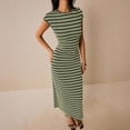 thumbnail image 6 of Wowcloth Beach Dress for Women, Waist-Defining Solid Color Crochet Knit Strappy V-Neck Maxi Dress for Summer Vacation and Beach Party, 6 of 6