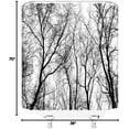thumbnail image 4 of Tree Shower Curtain Abstract Black White Tree Leafless Trunk Autumn Fall Forest Branch Nature Rustic Vintage Bathroom Decor Fabric Curtain with Hooks, 4 of 4
