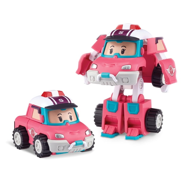 Figura de Acción Robocar Poli Sandy Robot Transformable 10 cm