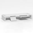 thumbnail image 6 of MERIGLARE Desktop Monitor Stand Riser Laptop Riser Ergonomic Computer Rack Computer Monitor Stand for Desktop Printers Computers Office White, 6 of 8