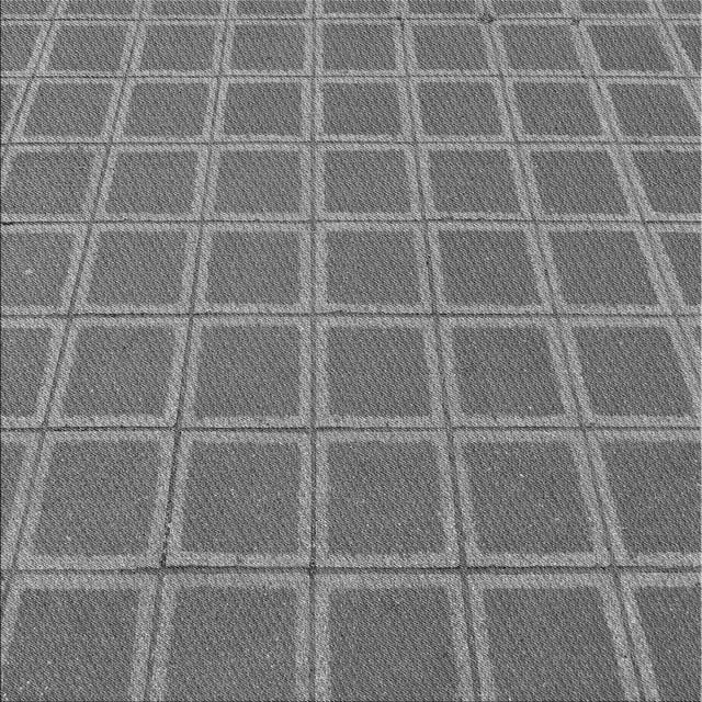 Ahgly Tapis d'Intérieur Lavable en Machine Carré Transitionnel Gris Carbone, 7 Pieds Carré