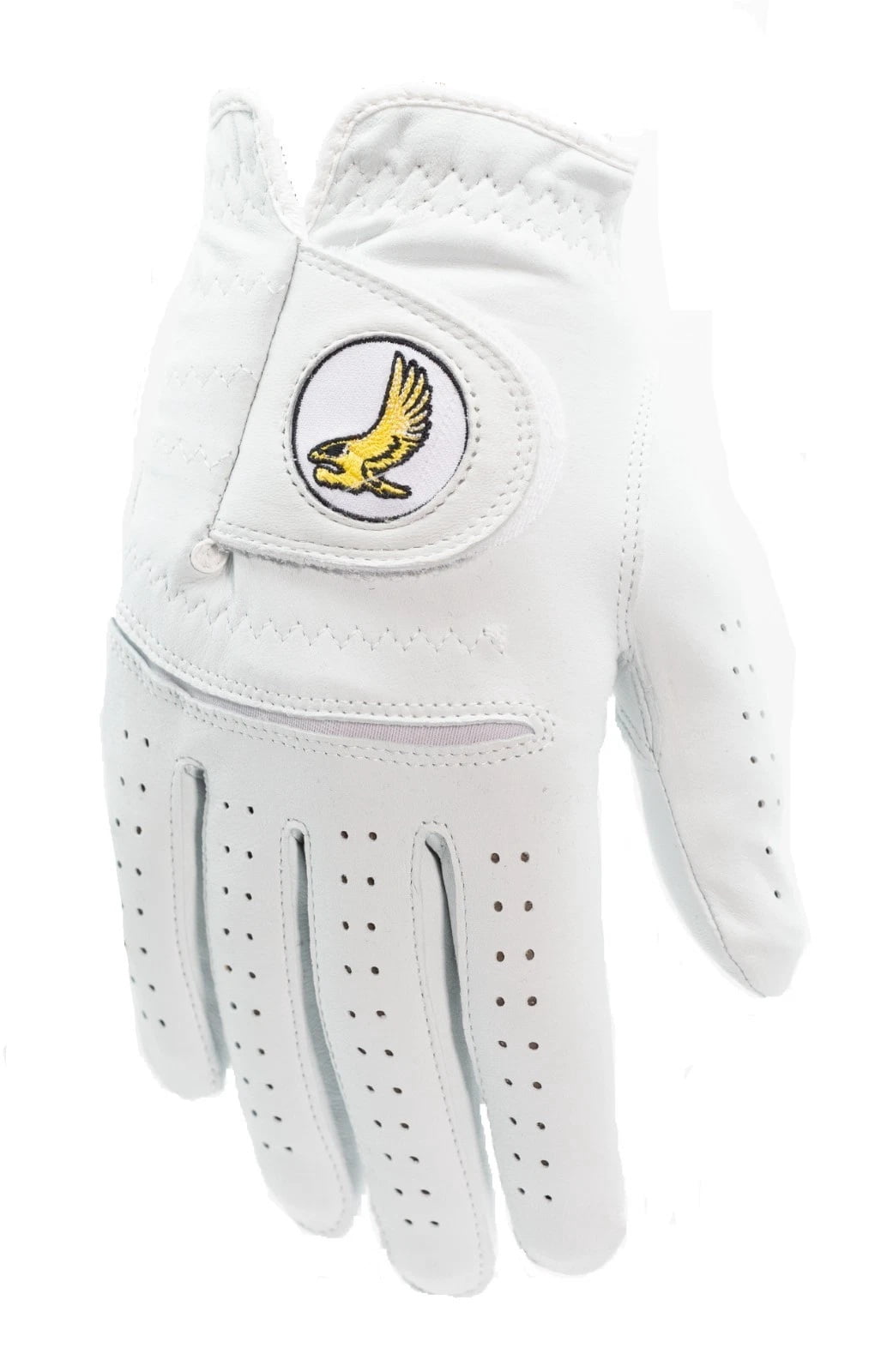 Golden Eagle Golf Glove, White, 5-Pack, Men Left Hand, Medium/Large