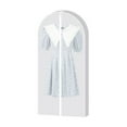 thumbnail image 1 of Yuedong Garment Bags Coats Clear Hanging Non-woven Fabric And PVC Sweaters Household Shirts 1pcs Dust Cover, 1 of 12