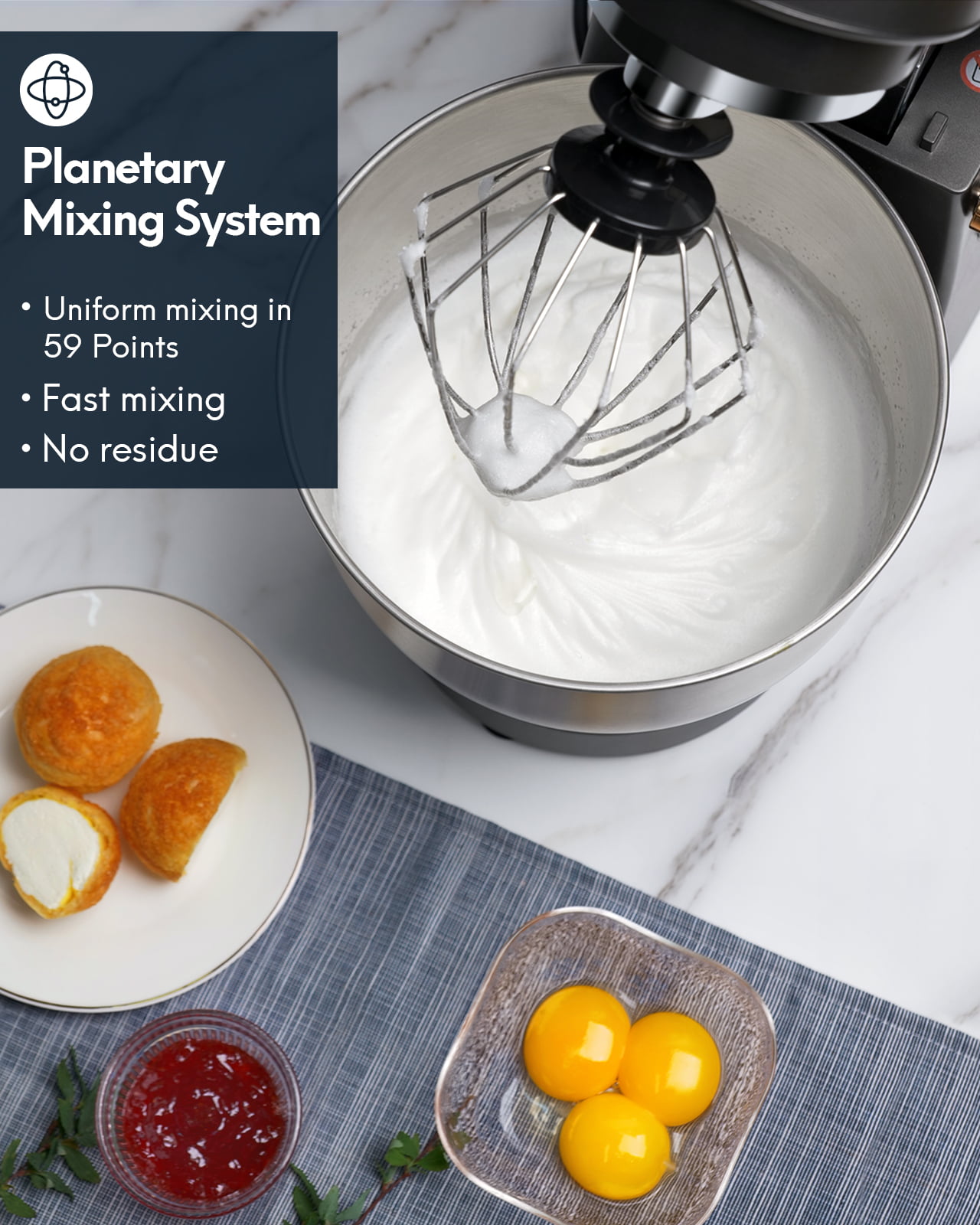 Whisk Splash Guard Dishwasher Safe Aukey Home 8+1-Speed Tilt-Head 600W Kitchen Electric Mixer with 5QT Stainless Steel Bowl,Planetary Mixing System Stand Mixer Flat Beater Dough Hook Grey 