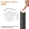 thumbnail image 2 of Uxcell Square Plastic Plug, 16 Pcs  5/8 Inch/16mm Tubing Insert End Caps, White, 2 of 5