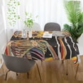 thumbnail image 3 of Yayeee Tablecloths 54" x 54" Rectangle Wrinkle Resistant Party Table Cover, Bright Skeleton, 3 of 8