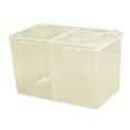thumbnail image 4 of Soporte para almohadillas de algodón jinwen contenedor de almohadillas cosméticas con tapa claro, 4 of 5