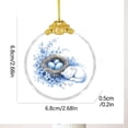 thumbnail image 3 of AZXY Easter Ornaments for Tree, 2D Flat Glass Miniature Easter Hanging Decorations, Assorted Spring Animal & Egg Ornaments for Small Tree, Easter Party & Home Indoor Outdoor Decor, 3 of 5
