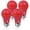 Red, variant on 4 Pack Bioluz LED Color Tinted Light Bulbs Blue Red Yellow Green 60W Replacement Non-Dimmable A19 LED Bulbs