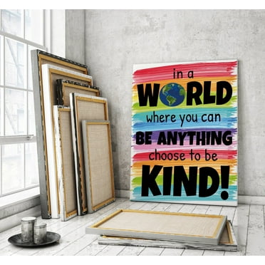 Choose To Be Kind Poster, Motivation Poster Home Office, School Printable, Wellbeing Quote, Classroom Poster, ,Decor For Living Room Bedroom, 8x12 UNFRAMED