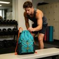 thumbnail image 6 of Outdoor Drawstring Backpack with Elastic Cord Storage – Quick Dry Oxford Cloth Sack for Swimming,Park,Daily Commute, 6 of 6
