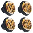 thumbnail image 2 of 4 Pcs Thanksgiving Corn Knobs for Kitchen Cabinet Cupboard Dresser Bookcase Drawer Pulls Handles Round Home Decor, 2 of 8