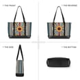 thumbnail image 6 of FORMRS Canvas Laptop Tote Bag for Women with 15.6" Computer Compartments Shoulder Handbag, Geometric Stripes, 6 of 7