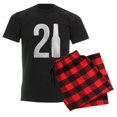 thumbnail image 6 of CafePress - 21 Years Old Men's Dark Pajamas - Men's Dark Loose Fit Cotton Pajama Set, 6 of 7