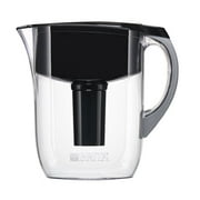 Brita Large 10 Cup Water Filter Pitcher with 1 Standard Filter, BPA Free Grand, Black
