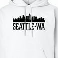 thumbnail image 3 of Inktastic Seattle Washington City Skyline Adult Hoodie Sweatshirt, 3 of 4