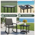 thumbnail image 4 of YODOLLA Square Outdoor Side Table, Metal Patio End Table for Pool or Porch, 4 of 9