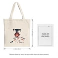 thumbnail image 3 of Stylish Canvas Tote Bag with Dark Silhouette Tree Design & Fiery Red - Orange Landscape Perfect for Shopping Travel & Parties, 3 of 4