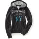 thumbnail image 1 of Aeropostale Mujer Aero Atl. Sudadera con capucha y cremallera completa Dept. Ny, gris, extra pequeña Aeropostale Sudadera, 1 of 1