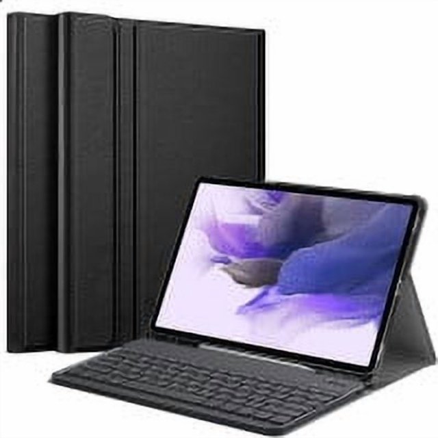 Timoom Funda con Teclado para Samsung Galaxy Tab S8 Plus 2022/S7 FE 2021/S7 Plus 2020 de 12.4 Pulgadas con Soporte para S Pen, Cubierta Delgada con Soporte Teclado Inalámbrico Bluetooth Desmontable