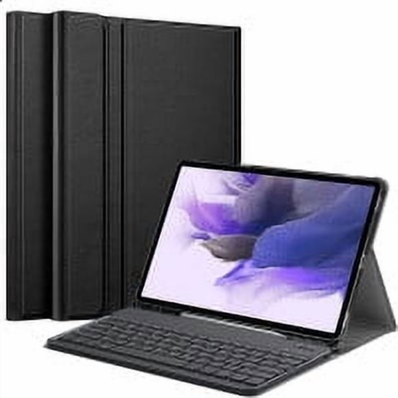 Timoom Funda con Teclado para Samsung Galaxy Tab S8 Plus 2022/S7 FE 2021/S7 Plus 2020 de 12.4 Pulgadas con Soporte para S Pen, Cubierta Delgada con Soporte Teclado Inalámbrico Bluetooth Desmontable