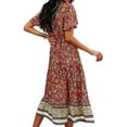 thumbnail image 2 of SpringTTC Women's Bohemian Printed Loose Flowy Summer Casual Dress, 2 of 4