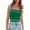 Green, variant on FreshPretty Women's Trendy Summer Square Neck Crop Tank Tops Casual Color Block Knit Sleeveless Slim Fit Y2k Cami Shirts