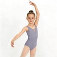 thumbnail image 6 of AHTJRT Leotards for Girls Dance Ballerina Costumes Summer Sleeveless Unitards Workout Gym Bodysuit Gray#02 14-15 Years, 6 of 7