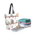 thumbnail image 2 of FORMRS Womens Canvas Tote Bag with Zipper Inner Pocket Shoulder Handbag, Christmas Gift Train, 2 of 7