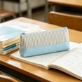 thumbnail image 2 of Estuche para lápices de pana de gran capacidad, bolsa de papelería de tela suave, estuche para bolígrafos para estudiantes, almacenamiento en escritorio de oficina, neceser portátil, organizador de, 2 of 6