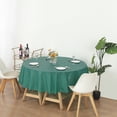 thumbnail image 3 of (12 Pack) Hunter Green Premium Round Heavy-Duty Plastic Table Covers (Reusable), 3 of 6