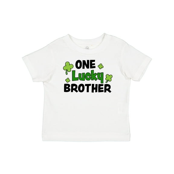 Inktastic One Lucky Brother with Shamrocks Boys Baby T-Shirt