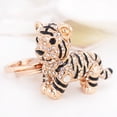 thumbnail image 3 of harmtty Decorative Key Chain Perfect Gifts Alloy Animal 3D Tiger Shape Keyring for Home,Golden, 3 of 8