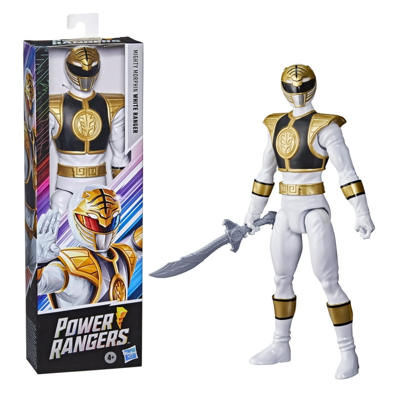 Power Rangers Mighty Morphin White Ranger 12 Inch Scale Action